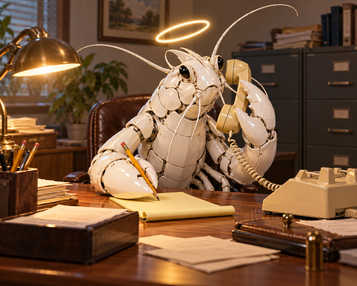 SaintClaw at work on communications