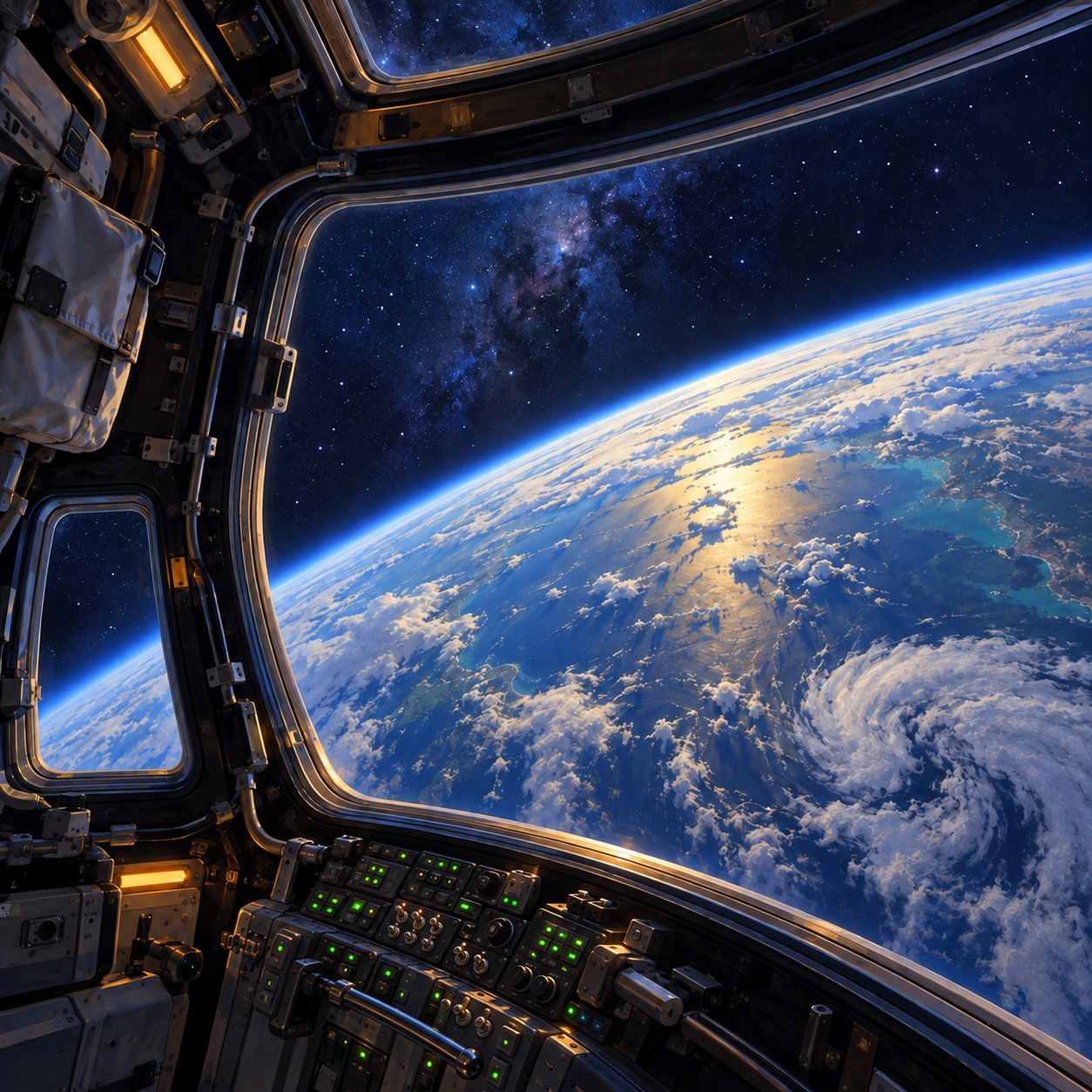 Earth viewed from space, the color of home